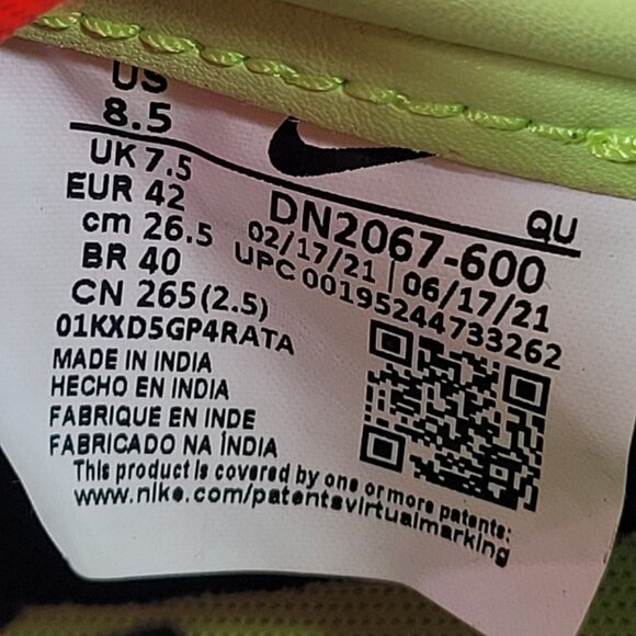 Nike Acronym x Blazer Low Men\'s Multicolor Shoes DN2067-600 US Size 8.5 NWB main image 10